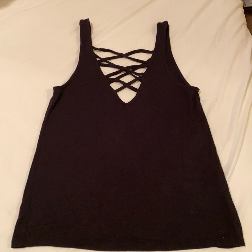 Divided H&M Black strappy tank top